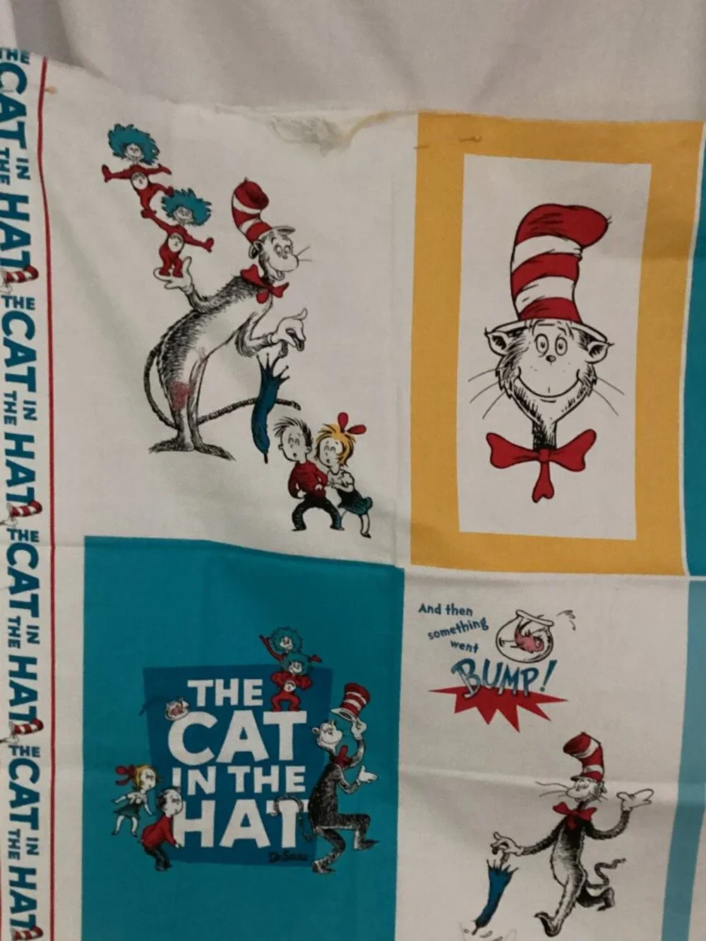 Dr. Suess 'Cat in the Hat' Pattern & Fabric